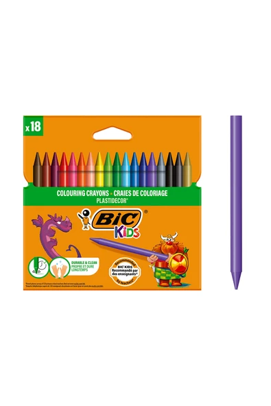 3 ADET  Bic Silinebilir Pastel Boya 18 renk ürün görseli 1