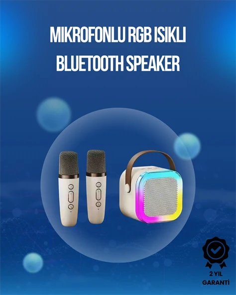 Bluetooth, Usb Ve Aux Girişli Çok Fonksiyonlu Karaoke Hoparlör ürün görseli 1