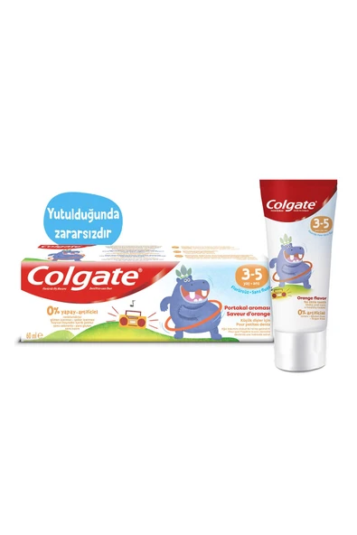 4 ADET   Colgate Diş Macunu Çocuk Florürsüz 3-5 Yaş 60 ml ürün görseli 1