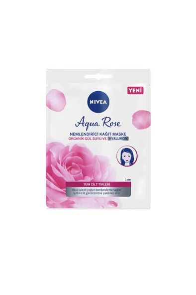 4 ADET   Nivea Aqua Rose Nemlendirici Kağıt Maske ürün görseli 1