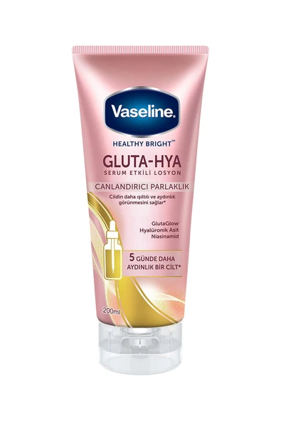4 ADET   Vaseline Gluta Hya Serum Etkili Losyon Canlandırıcı Parlaklık 200ml ürün görseli 1