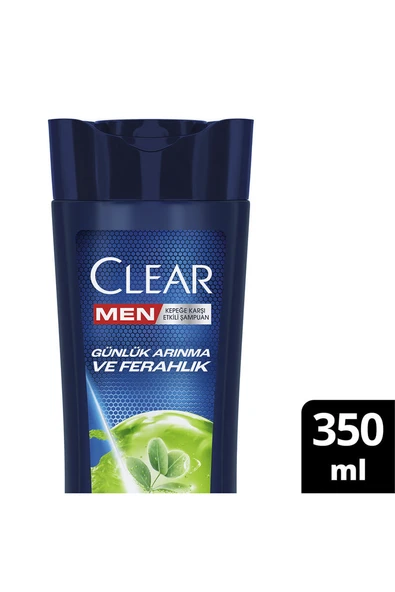4 ADET   Clear Men Günlük Arınma ve Ferahlık Şampuan 350 ml ürün görseli 1
