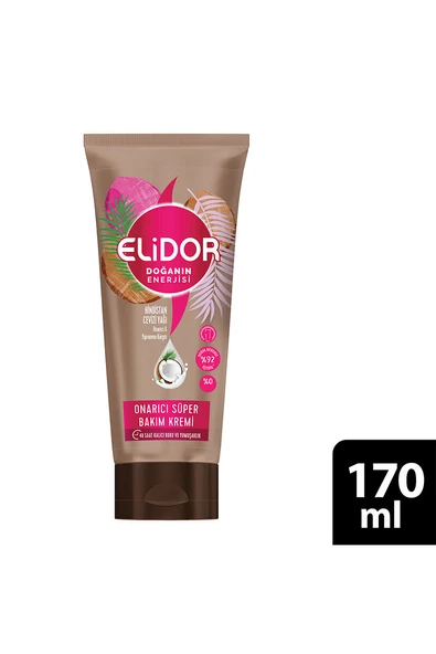 4 ADET   Elidor Tüp Saç Kremi Hindistan Cevizi 170 ml ürün görseli 1