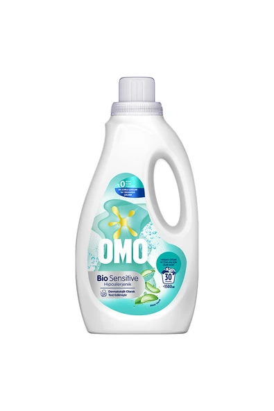3 ADET  Omo Bio Sensitive Hipoalerjenik Sıvı Çamaşır Deterjanı 1500 ml ürün görseli 1