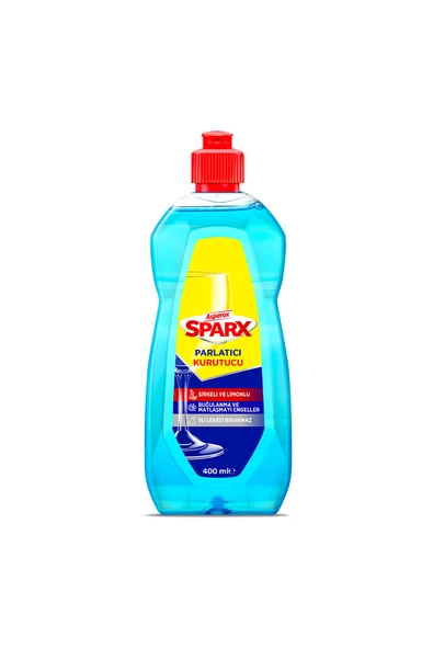 3 ADET  Asperox Sparx Bulaşık Makinesi Parlatıcı 400 ml ürün görseli 1