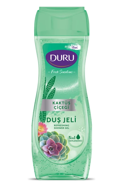 3 ADET  Duru Fresh Sensations Kaktüs Çiçeği 450 ml Duş Jeli ürün görseli 1