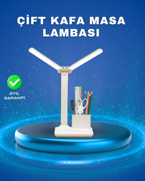 3 ü 1 Arada Çok Amaçlı Masa Lambası | Göz Yormayan Işık, Organizer Tasarım ürün görseli 1