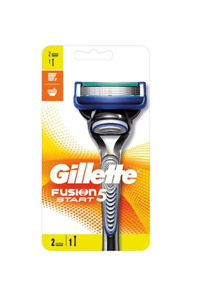 3 ADET  Gillette Fusion Start Tıraş Makinesi 2'li ürün görseli 1