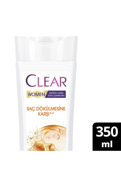 3 ADET  Clear Women Saç Dökülmesi Karşıtı Şampuan 350 ml ürün görseli 1