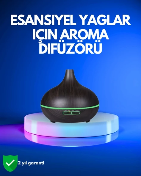 550 Ml Kapasiteli Ultrasonik Difüzör - Yağsız Nemlendirici Kullanımıyla Uyumlu ürün görseli 1