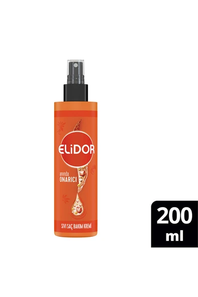 3 ADET  Elidor Anında Onarıcı Sıvı Saç Bakım Kremi 200 ml ürün görseli 1