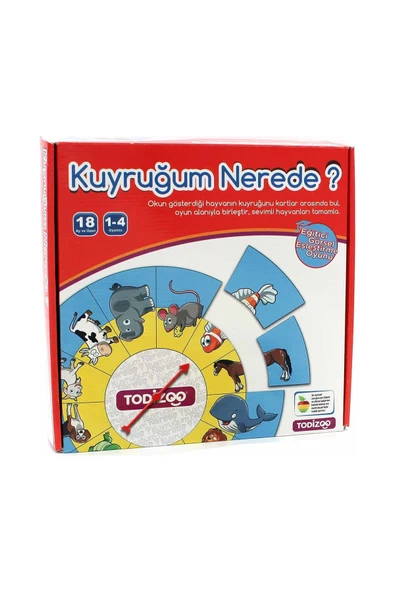 3 ADET  Todizoo Kuyruğum Nerede ürün görseli 1