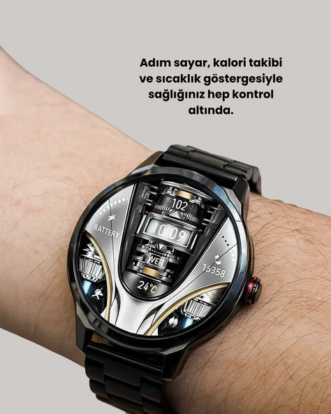 Ip68 Su Toz Dirençli Sw80 Akıllı Saat Android İos Uyumlu - Resim 4