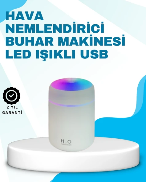 Led Işıklı Sessiz Masaüstü Nemlendirici - 3 Buhar Modu ürün görseli 1