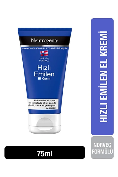 3 ADET  Neutrogena El Kremi Hızlı Emilen 75 ml ürün görseli 1