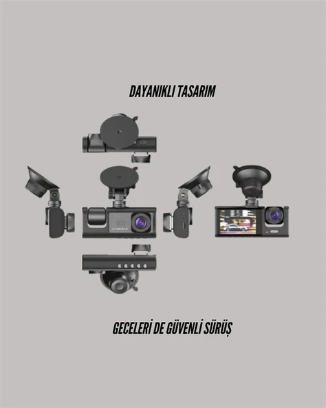 Ta-01 Lcd Ekranlı Gece Görüşlü Araç Kamerası - Resim 2