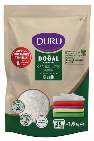 3 ADET  Duru Granül Sabun Klasik 1,6 kg ürün görseli 1