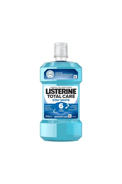 3 ADET  Listerine Ağız Suyu Stay White 500 Ml ürün görseli 1