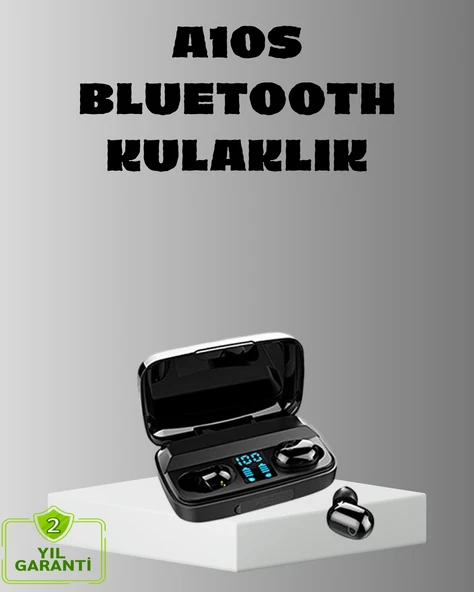 Tws A10s Bluetooth 5.0 Kulaklık - Yüksek Ses Kalitesi, Ergonomik, Uzun Pil Ömürlü ürün görseli 1