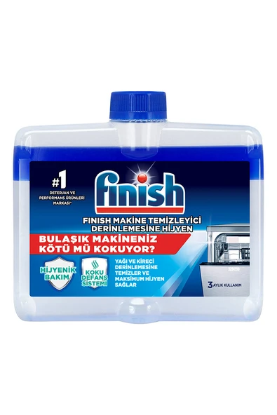 3 ADET  Finish Bulaşık Makinesi Temizleyici 250 ml ürün görseli 1