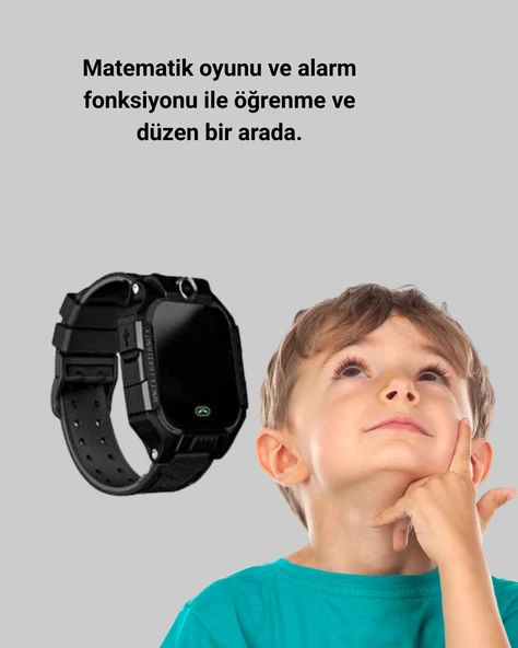 S10 Akıllı Çocuk Saati Siyah - Resim 4
