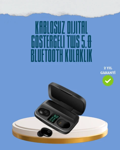 10 Metre Çekim Mesafeli Hafif Tasarımlı Bluetooth Kulaklık Ve Şarj Kutusu Seti ürün görseli 1
