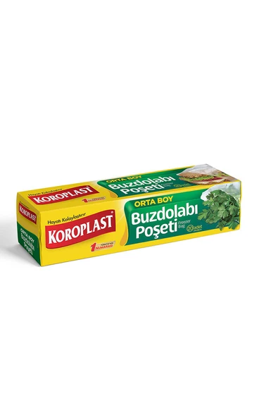 3 ADET  Koroplast Buzdolabı Poşeti Standart 24X38 Orta Boy 20'li ürün görseli 1