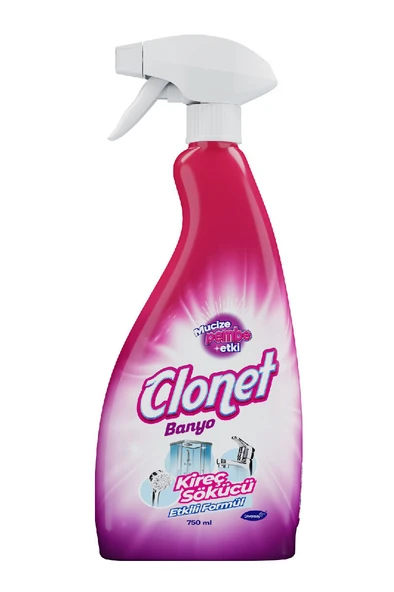 3 ADET  Diversey Clonet Banyo Kireç Sökücü Sprey 750 ml ürün görseli 1
