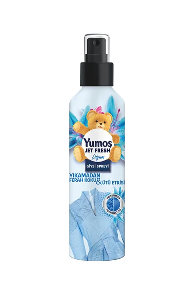3 ADET  Yumoş Jet Fresh Giysi Spreyi Lilyum 200 ml ürün görseli 1