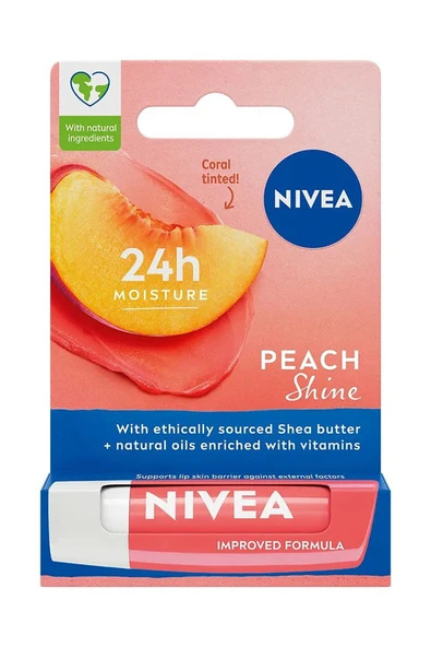 3 ADET  Nivea Lip Dudak Bakım Kremi Şeftali ürün görseli 1