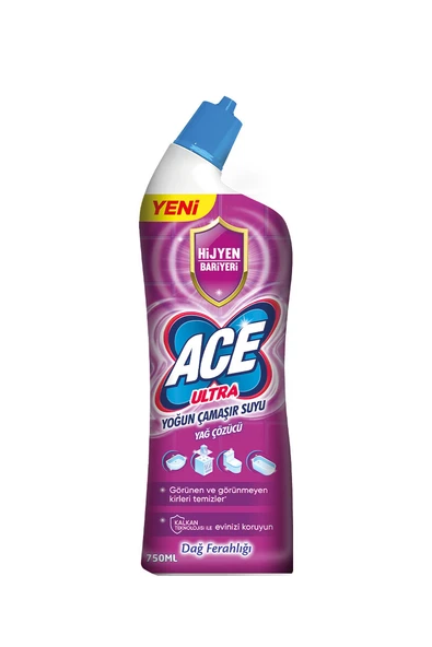 3 ADET  Ace Ultra Çamaşır Suyu Powerjel 750 ml Ferahlık Etkisi ürün görseli 1