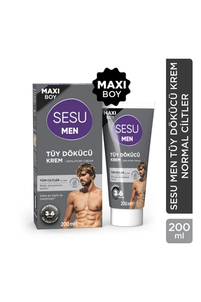 3 ADET  Sesu Tüy Dökücü Krem Erkek 200 ml ürün görseli 1
