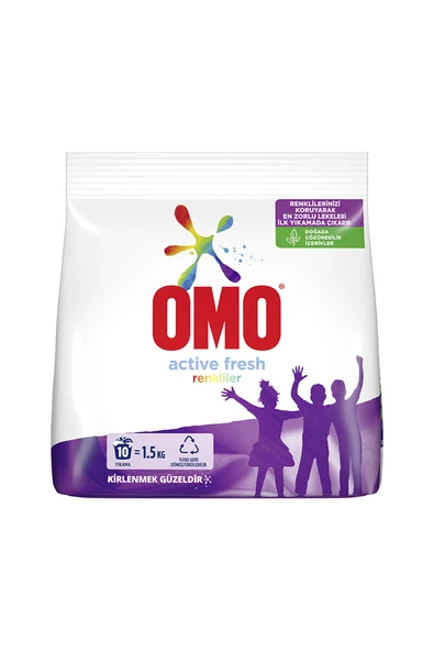 3 ADET  Omo Çamaşır Deterjanı 1,5 kg Renkliler ürün görseli 1