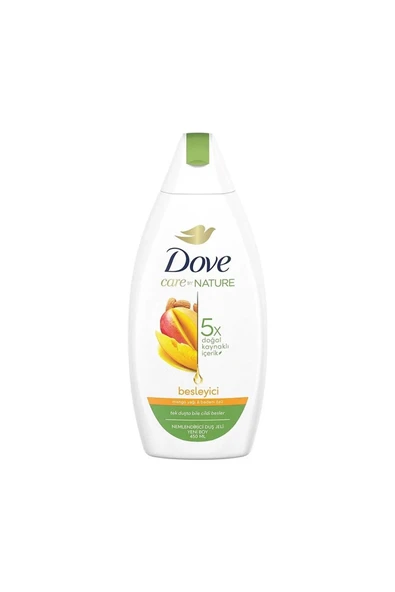 3 ADET  Dove Duş Jeli Mango Yağı & Badem Özü 450 ml ürün görseli 1