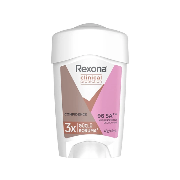 3 ADET  Rexona Stick Clinical Confidence 45 ml - Resim 2
