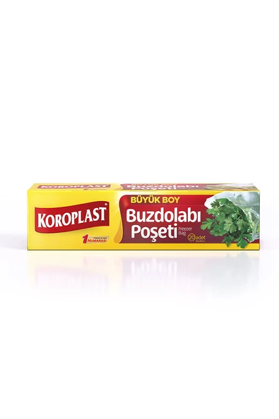 3 ADET  Koroplast Buzdolabı Poşeti Büyük 30*45 20 Adet ürün görseli 1