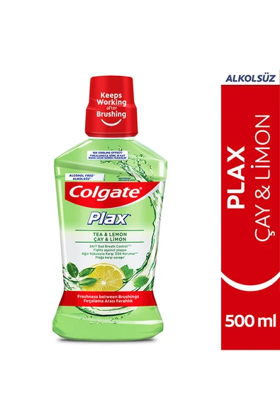 3 ADET  Colgate Ağız Suyu 500 ml Çay ve Limon ürün görseli 1
