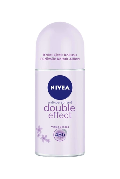 3 ADET  Nivea Roll-On Double Effect 50 ml - Resim 2