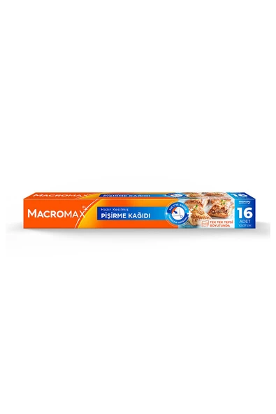 3 ADET  Macromax Pişirme Kağıdı 16 Lı Kesilmiş ürün görseli 1