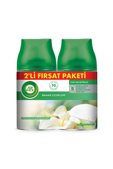 3 ADET  Air Wick Fresh Bahar Çiçekleri 2'li ürün görseli 1
