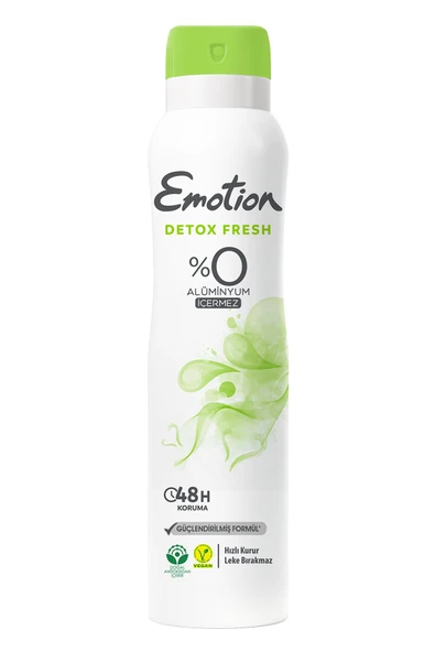 3 ADET  Emotion Detox Fresh 150 ml Deodorant - Resim 2