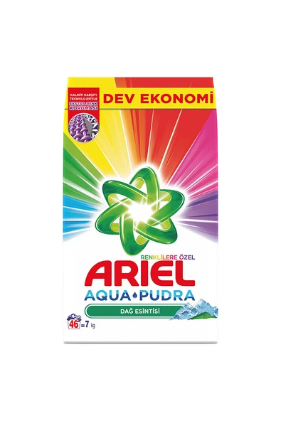 3 ADET  Ariel Çamaşır Deterjanı 7 kg Dağ Esintisi Renkliler ürün görseli 1