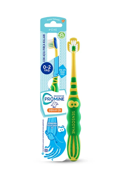 3 ADET  Sensodyne Promine Baby 0-2 Yaş Diş Fırçası ürün görseli 1