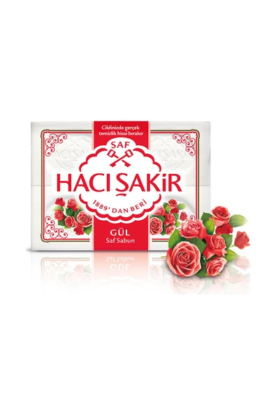 3 ADET  Hacı Şakir Banyo Sabunu Gül 600 g ürün görseli 1