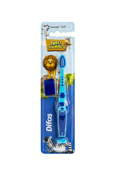 3 ADET  Difaş Çocuk Diş Fırçası Sweet Animals ürün görseli 1