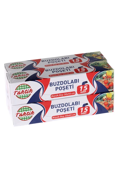 2 ADET  Taktik Buzdolabı Poşeti Büyük Boy 30*45 cm 4 Lü ürün görseli 1