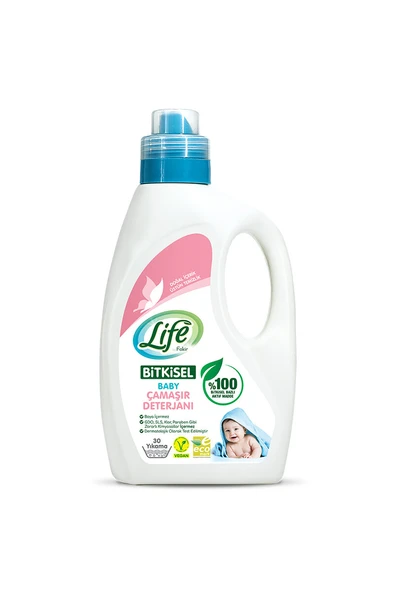 2 ADET  Life by Fakir Baby Bitkisel Bazlı Sıvı Çamaşır Deterjanı 1500 ml ürün görseli 1