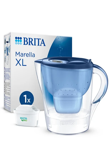 2 ADET  Brita Marella XL Filtreli Sürahi PRO - Mavi, 3,5 lt ürün görseli 1