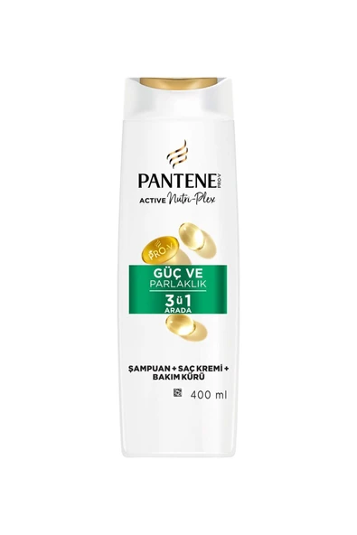 2 ADET  Pantene Güçlü Parlaklık 3+1 400 ml Şampuan ürün görseli 1