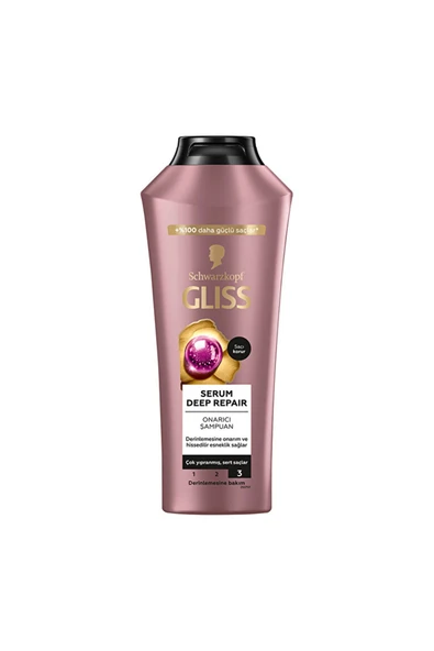 3 ADET  Gliss Şampuan Serum Deep Repair 400 ml ürün görseli 1